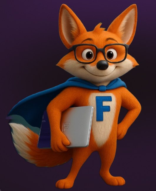 Frank, the AlphaPros fox mascot