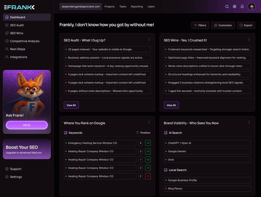 Frank-dashboard Frank-dashboard